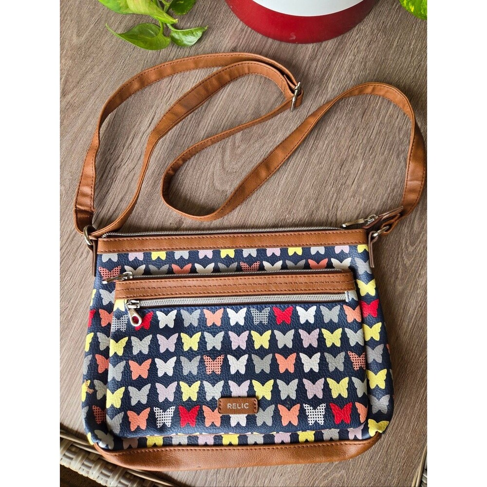 🦋 Relic "Oh Happy Day" Whimsical Butterfly Crossbody Bag & Matching Wallet Set